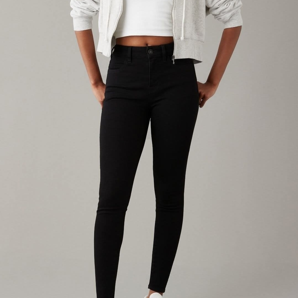 Black High Waisted Jeggings